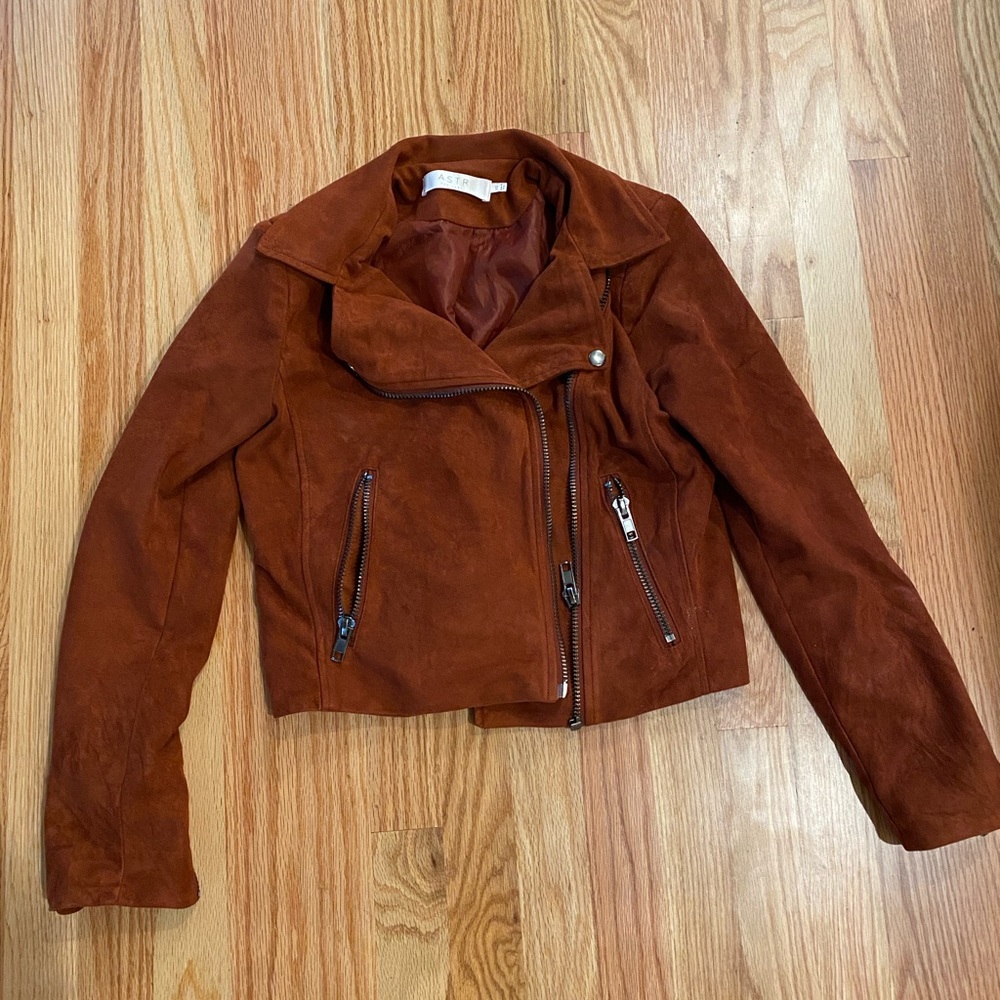 Rust Color Astr Suede Jacket - image 1